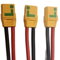 Connecteur XT90S-F DC avec résistance anti-feu, mâle-femelle, boîtier en caoutchouc silicone, pour contrôleur de batterie lithium d'avion modèle