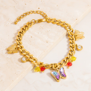Pulsera de Moda con Dijes de Tortuga Marina y Estrella de Mar en Color Dorado, Joyería con Temática Oceánica para Mujeres y Niñas - Product Image 2