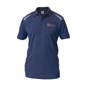 Polo à manches courtes bleu taille M pour uniforme de travail - Product Image 1