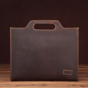Sacoche Homme Vintage en Cuir Crazy Horse 13 Pouces, Sac à Main d'Affaires en Cuir de Vachette Pleine Fleur, Sac Messager – Vente en Gros - Product Image 3