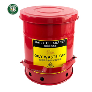 6 gallon chất thải nhờn kim loại an toàn rác cơ khí cửa hàng Thùng rác dầu <span class=keywords><strong>Rag</strong></span> có thể - Product Image 1