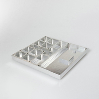 Pièces et composants en alliage d'aluminium anodisé argenté usinés avec précision par CNC sur mesure pour accessoires d'appareils industriels