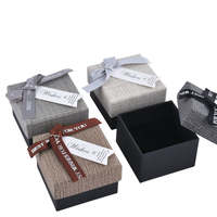 24 pièces/12 pièces haut de gamme élégant nœud papillon tissu emballage cadeau bijoux Bracelet boîte