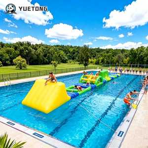 <span class=keywords><strong>Parc</strong></span> aquatique gonflable modulaire commercial Yuetong avec parcours d'obstacles flottants <span class=keywords><strong>et</strong></span> jeux pour piscine, équipement de terrain de jeu aquatique à vendre - Product Image 1