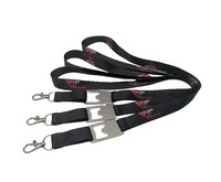 Cordon porte-bouteille en polyester durable et écologique avec ouvre-bouteille et boucle de sécurité détachable, prix usine BSBH