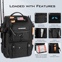 Échantillon Gratuit - Sac à Dos de Pêche Souple en Polyester Jiayuan pour Usage Maritime, Porte-Canne, Sac de Transport pour Matériel de Pêche - Capacité 20L-30L - Cadeaux de Pêche à la Mouche pour Hommes