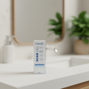Gel cicatrisant CuteLife 30 ml, silicone médical avec vitamines B5, C, E, F, testé dermatologiquement - Product Image 3