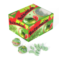 Vente en gros de bonbons gommeux en forme de banane, pastèque, fraise