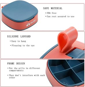 2026 New Hot Sale Seven-Day Pill Case Plastic Small Pill <b>Box</b> Custom Logo Portable Pill <b>Box</b> - Product Image 3