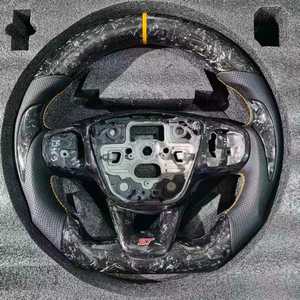 Volant <span class=keywords><strong>sport</strong></span> en cuir forgé avec affichage LED chauffant personnalisé pour Ford Fusion <span class=keywords><strong>Fiesta</strong></span> Explorer Focus Mk3/Mk2/<span class=keywords><strong>Mk7</strong></span>/S550 - Product Image 4