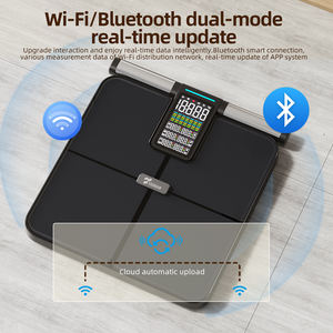 अद्वितीय नीला दांत <span class=keywords><strong>8</strong></span> इलेक्ट्रोड बुद्धिमान इलेक्ट्रॉनिक बाथरूम शरीर संरचना पैमाने स्मार्ट शरीर वसा शरीर वजन पैमाने - Product Image 3