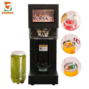 Nouvelle machine de scellage automatique à écran tactile pour gobelets en plastique et aluminium, avec levage et abaissement, pour pots PET et scelleuse de canettes non rotative 2025 - Product Image 1