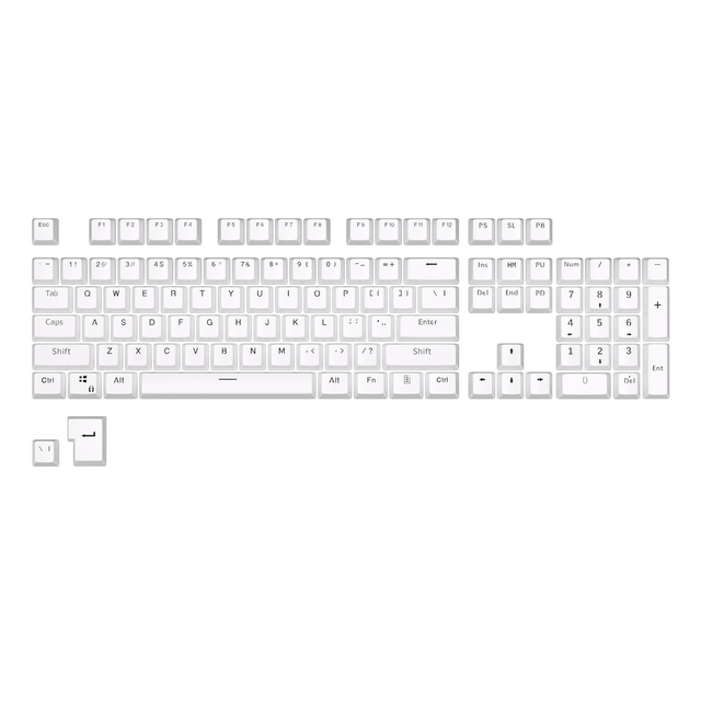 Royal Kludge 61 87 104 keys white doubleshot cherry oem arabic mechanical keyboard custom pbt keycaps set manufacture
