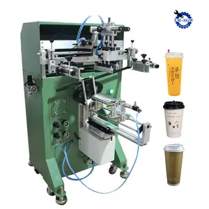 Factory Direct Sales Milk Tea Bottle Cup Tube Mug Screen Printing Machine For Plastic Cup Paper Cup