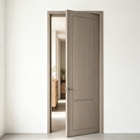 Portes en bois modernes LT en papier nid d'abeille, résistantes à l'humidité, insonorisées et sécurisées pour hôtel, villa, appartement