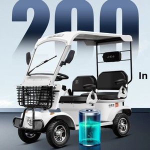 รถบัสขนาดเล็ก E6 ยานยนต์ไฟฟ้าสี่ล้อ สกู๊ตเตอร์เคลื่อนที่สำหรับผู้สูงอายุ รถลาดตระเวน รถรับส่งผู้สูงอายุ รับส่งเด็ก แบตเตอรี่ลิเธียม - Product Image 6