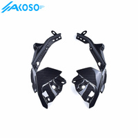 Panneaux latéraux avant en fibre de carbone AKOSO R6 pour moto Yamaha R6 2017-2024 2022 2023