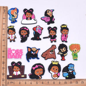 Nouvelle Tendance HY : Breloques de Chaussures « Girl <span class=keywords><strong>Boss</strong></span> » Rose Magique pour Sabots, en PVC, pour Sandales et Accessoires de Chaussures - Product Image 3