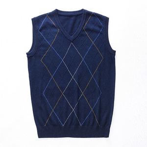 <span class=keywords><strong>Gilet</strong></span> invernale in maglia di <span class=keywords><strong>lana</strong></span> di nuovo stile maglione Pullover da <span class=keywords><strong>uomo</strong></span> Casual senza maniche senza maniche - Product Image 5
