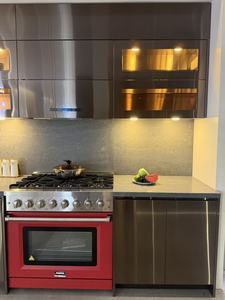 Armoires de cuisine modulaires en acier inoxydable PVD or rose durable avec un design moderne et un grand espace de rangement pour appartement et villa - Product Image 2