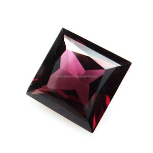 Piedra preciosa semipreciosa suelta de corte cuadrado facetado granate de rodolita Rosa piedra preciosa suelta de alta calidad piedra natal de Color Rosa Natural - Product Image 2