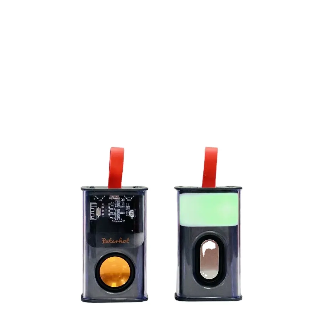 Mini tragbarer Lautsprecher Dunkelgrau Tragbare Farben Tragbarer Computer BT Wireless RGB Bluetooth-Lautsprecher PC-Gaming-Lautsprecher