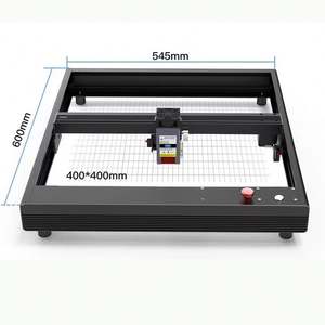 REALMAX Machine de gravure laser CNC miniature de bureau 10W pour le travail du bois, petite machine de gravure 3D DIY, idéale pour les tasses, le cuir - Product Image 1
