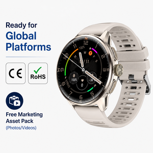 Montre connectée H100 4G avec écran AMOLED, suivi de la forme physique et du sommeil, réveil, carte SIM, e-mail et calendrier, charge magnétique - Product Image 3