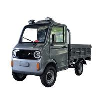 Camionnette électrique certifiée EEC COC avec moteur 1500W, 2 portes, benne de 1,6*1,36m, système de frein à disque, batterie 72V, autonomie 601-700km