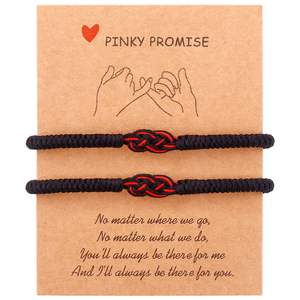 Pulsera de pareja de hilo rojo del <span class=keywords><strong>destino</strong></span> para <span class=keywords><strong>Navidad</strong></span>, aniversario de San Valentín, regalos de cumpleaños, joyería a juego, relaciones - Product Image 5