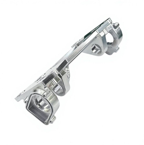Custom CNC Milling CNC Machining Service ACNC Machined 6061 Aluminum Double Shaft Bearing <b>Bracket</b>, <b>Mirror</b> Polished Anodized Line - Product Image 3