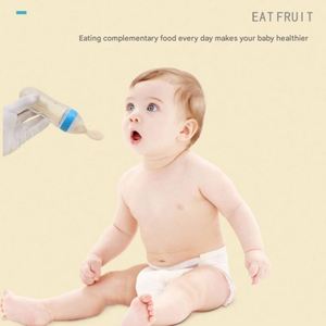 Cuillères pour bébé en silicone sans BPA avec couvercle anti-poussière, biberon pour aliments complémentaires avec sac, pièces et accessoires - Product Image 3