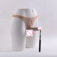 Sous-vêtements en silicone réalistes avec godemichet pour transgenres, travestis, pantalons d'extension de pénis réalistes, jouet pour adultes, direct usine