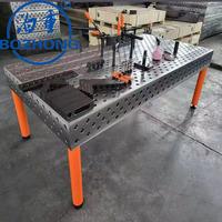 Tugas berat 1000x2000mm besi cor stasiun solder atas dengan 16mm lubang Grid 3D 100% baru untuk sistem penjepit