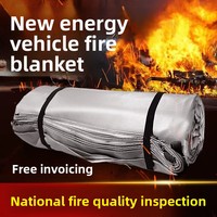 Couverture anti-feu pour véhicules électriques, usage domestique et cuisines commerciales – Protection et évacuation en cas d'incendie