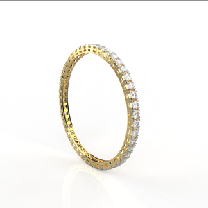 Brazalete de diamantes de lujo con brillo cósmico 20 centavos cada uno Brazalete de diamantes cultivados en laboratorio personalizado Bonita joyería de mano hecha a mano a granel - Product Image 5