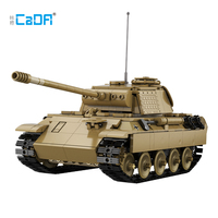 Juguetes Novedosos 2023, CADA C61073 Moc Panther Ww2, Tanque de Control Remoto para Niños, Rompecabezas MOC, Tanque de Control Remoto