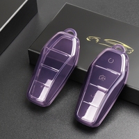 Coque de clé de voiture en TPU pour BYD Atto 3 Han EV Dolphin 4 boutons télécommande protéger couverture accessoires Auto
