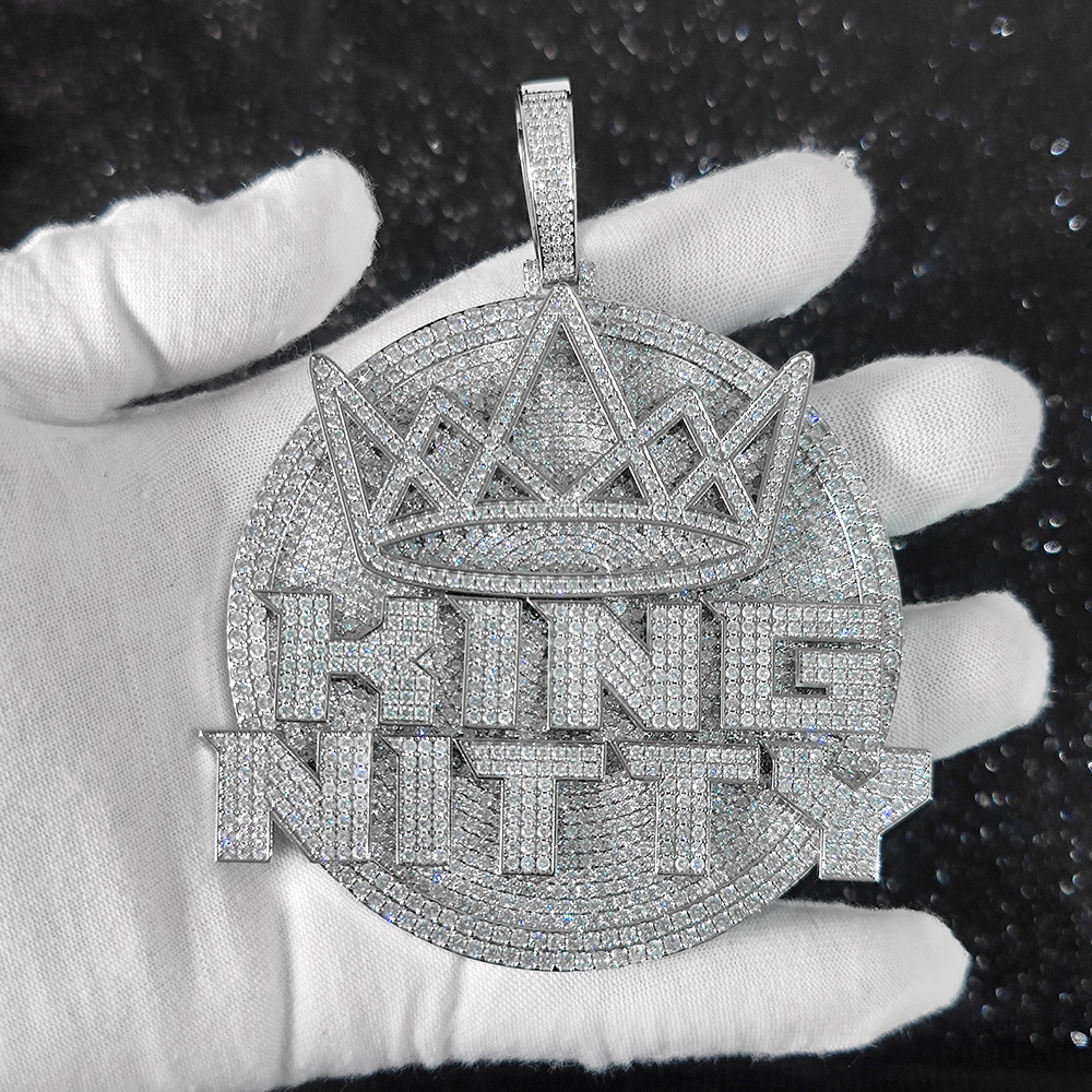 NUOYA Hip Hop Jewelry - Custom Big Crown Charm Pendant