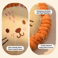 Jouets pour chiens Xigezhu en gros, peluches couineuses à motif lion, thème dessin animé, durables, pour la dentition, balle interactive d'extérieur pour le jeu de rapport