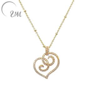 UM Jewelry ขายส่ง จี้เงินแท้ 925 ประดับเพชรซิคอน ชุบทอง เหมาะสำหรับทุกเพศ/ผู้ชาย/ผู้หญิง ใช้ได้ทุกวัน ของขวัญวันครบรอบ ของขวัญสำหรับงานปาร์ตี้ - Product Image 1