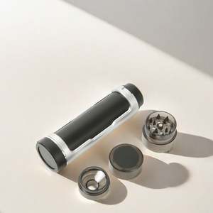 Wholesale Portable Hand Manual Press Pen Smoking Herb <b>Grinder</b> Tobacco <b>Plastic</b> Herb <b>Grinder</b> Storage - Product Image 5