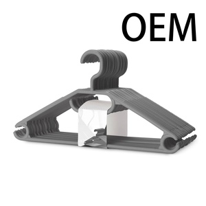 Cintre rotatif à 360 degrés en plastique noir antidérapant pour vêtements, costumes, chemises, cravates, manteaux et vestes - Product Image 1