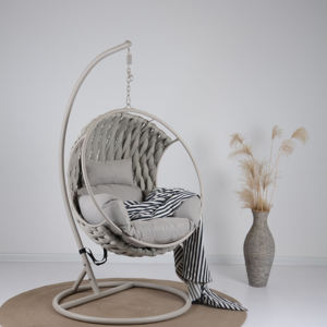 Fauteuil suspendu en forme d'œuf pour jardin extérieur, salon, hôtel, buanderie, cour, villa, usage polyvalent - Product Image 1