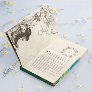 Custom <b>Book</b> Printing Service HardCover with Colorful Sprayed-Edge Patterns Offset Paper Perfect Binding with Section Sewn - Product Image 5
