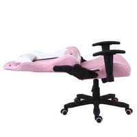 Chaise de jeu personnalisée Cute Girl Pink Chair moderne ergonomique extrême pivotante Silla Gamer Chair Racing en cuir synthétique