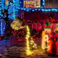 Guirlande lumineuse solaire pour bouteille d'eau, lumières féériques LED pour patio, jardin, parterre de fleurs, décoration extérieure, lanterne suspendue