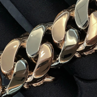 Özel Yapım 2 Karat Laboratuvarda Yetiştirilmiş Elmas Küba Zinciri |   8mm 14K/18K Altın (DEF VVS) |   IGI Sertifikalı Kolye