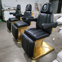 Lit de massage de salon de beauté moderne de luxe Table de spa pour la tête Chaise inclinable électrique pour l'extension des cils pour centre de beauté