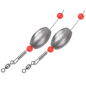 Ensembles Carolina pour la pêche au surf avec lignes <span class=keywords><strong>de</strong></span> pêche en acier inoxydable et plombs œuf pour le poisson-chat, le floundeur, le tambour et le groupé. - Product Image 1